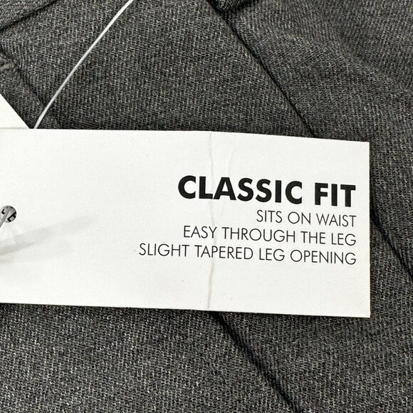 Van Heusen Men's Size 40x29 Pant Traveler Classic Fit Flat Front Gray New - Picture 4 of 16